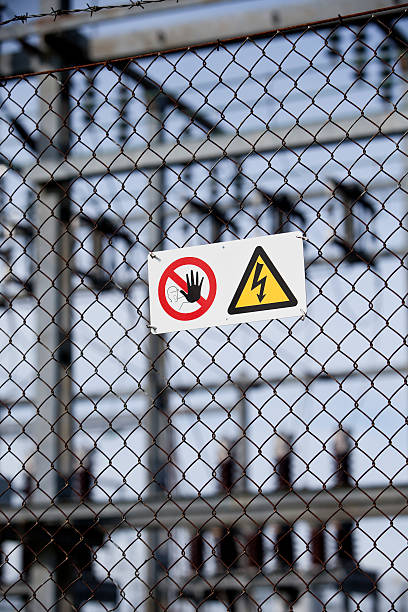istock Warning signs on a fence 95826959