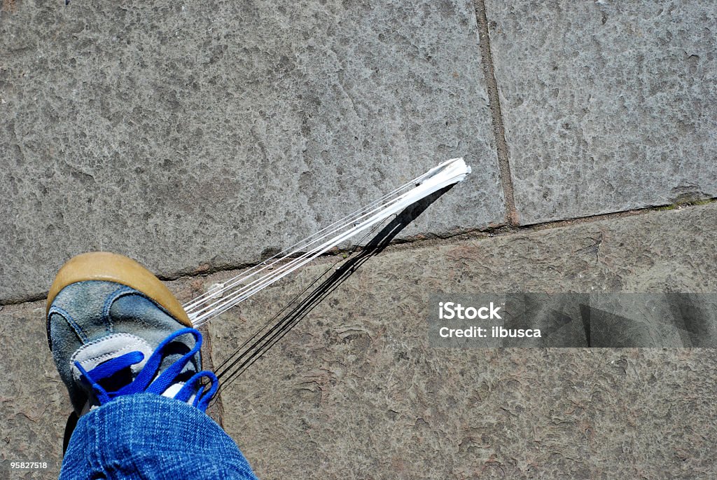 Accidente de chicle - Foto de stock de Chicle libre de derechos