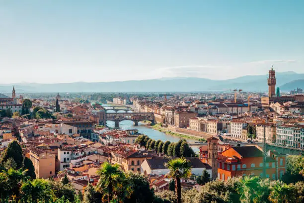 Photo of View of Florence cityspace from Piazzale Michelangelo in Italy