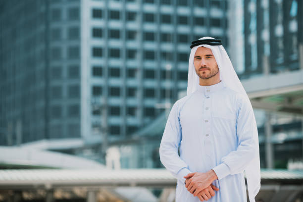 istock Middle Eastern Arab man standing alone in the city 958292650