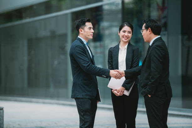 istock Handshake business team with partnership while there are deal new project for startup 958292714