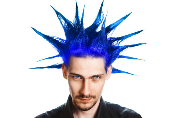 guy with a Mohawk stock photo