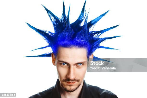 Guy With A Mohawk Stock Photo - Download Image Now - Punk - Person, Hair,  Bizarre - iStock