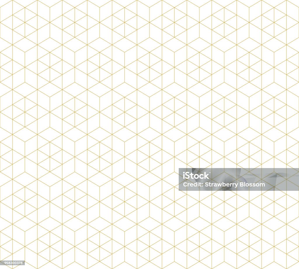 Pattern seamless abstract background white color and gold line. Geometric line vector. Pattern stock vector