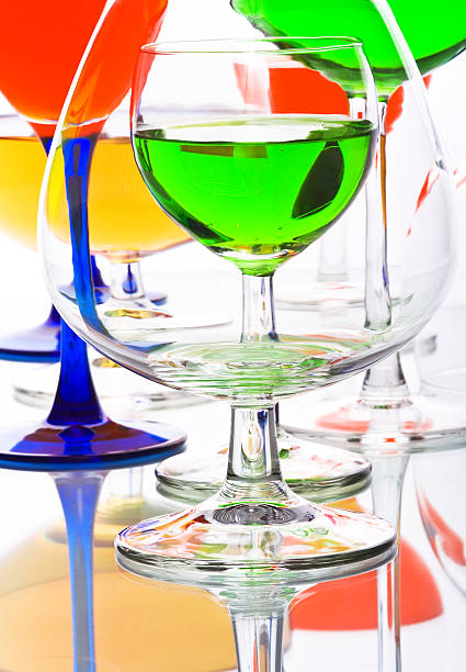 istock abstract composition with wine glasses filled coloured liquids 95831243