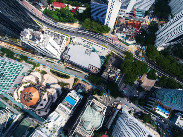 istock Kuala Lumpur skyscrapers from adove view 958316692