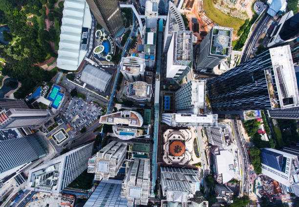 istock Kuala Lumpur skyscrapers from adove view 958316712