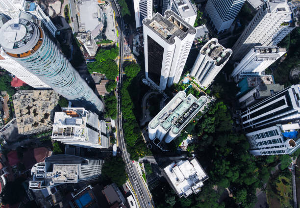 istock Kuala Lumpur skyscrapers from adove view 958316716