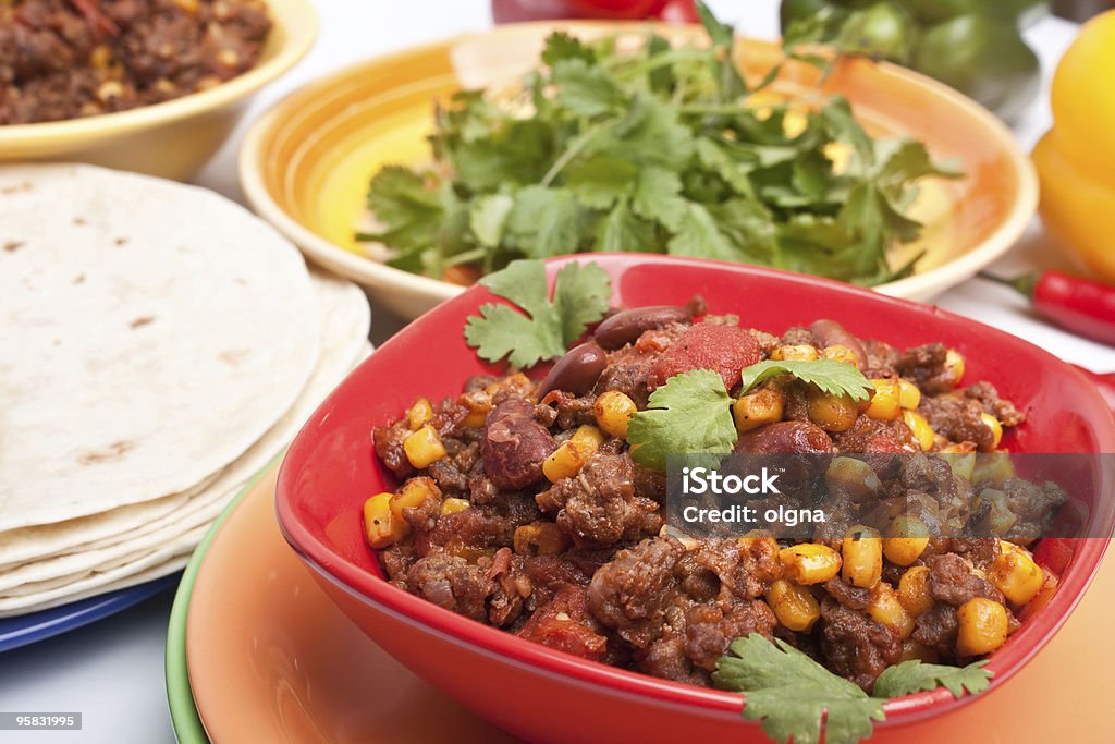 beef  chili  Bean Stock Photo