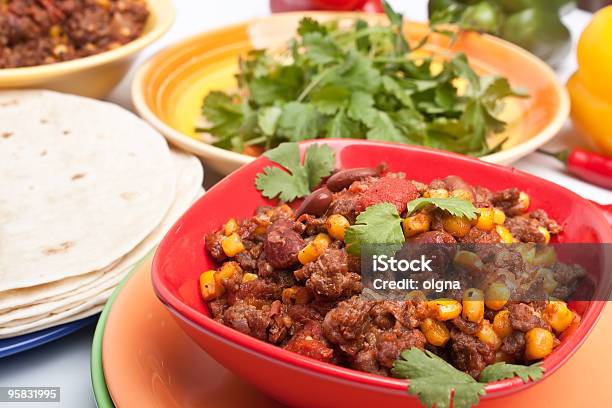 Beef Chili Stock Photo - Download Image Now - Bean, Beef, Bowl