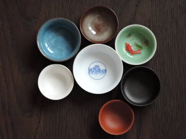 Tableware for traditional chinese tea ceremony.