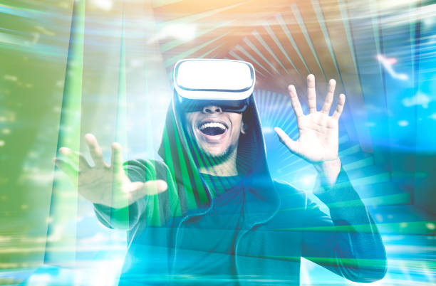 istock African American man playing VR game future 958339042