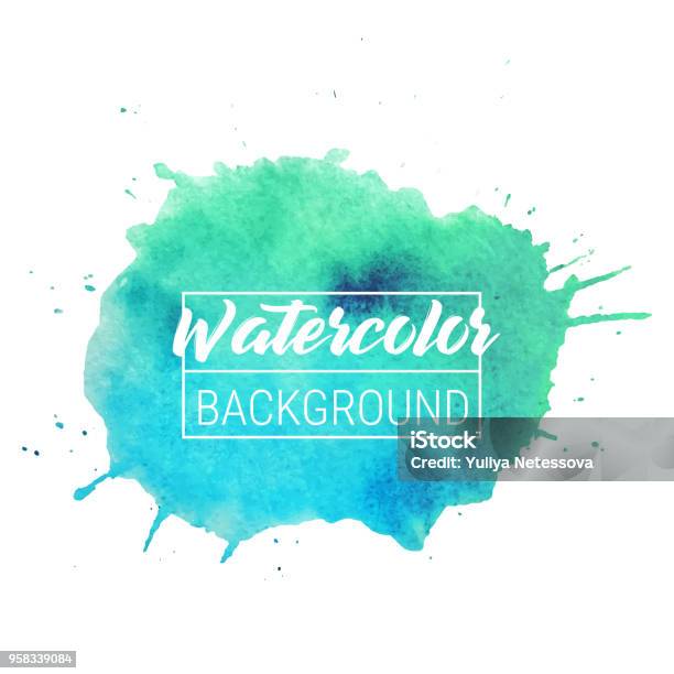 Watercolor Blob Vector Text Box Background Isolated Watercolor Blob Vector For Sale Web Banner Watercolor Blob Vector Text Box Label For Your Design Template Of Watercolor Blob Vector Text Box Stock Illustration - Download Image Now