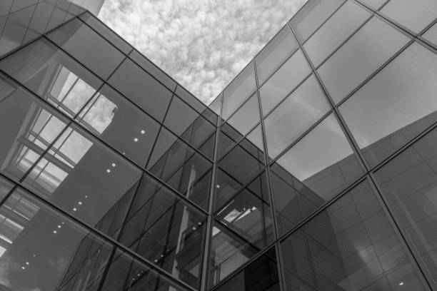 istock The glass architecture in city against a sky 958358544