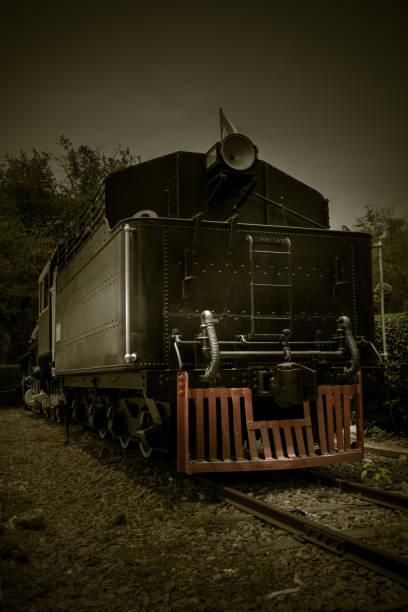istock Vintage Steam engine locomotive train 958359904