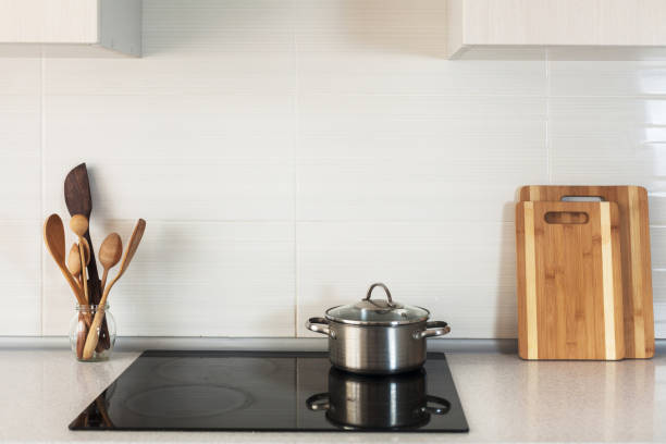 istock The pan is on a ceramic cooking plate in the new modern kitchen. 958371448