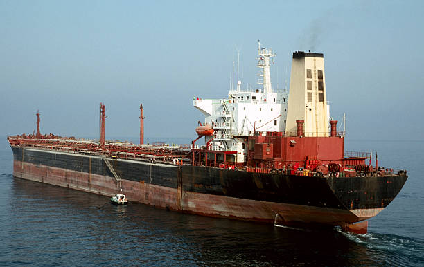 istock Cargoship in the fog 95837673