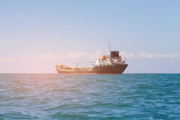 istock Oil cargo shipping boat 958377156