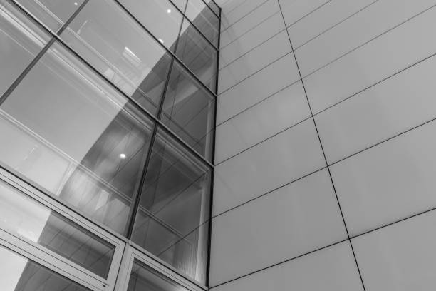 istock The glass architecture in city against a sky 958377268