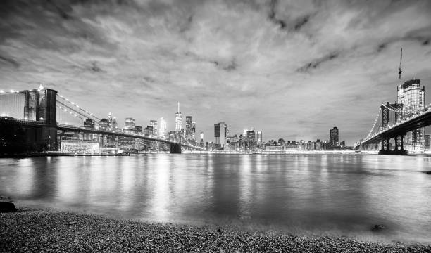 istock New York City between Brooklyn and Manhattan Bridges. 958381898