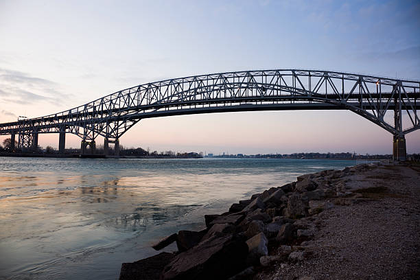 istock Blue Water Bridge in Port Huron 95838456
