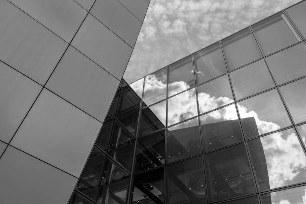 istock The glass architecture in city against a sky 958392470