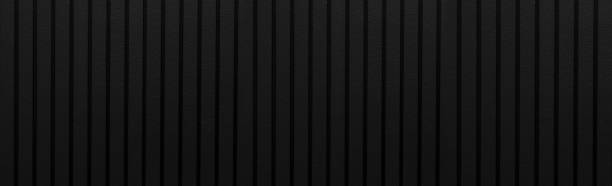 istock Panorama of black wood wall background 958392502