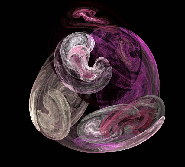 istock image of one Digital Fractal on Black Color 958400240