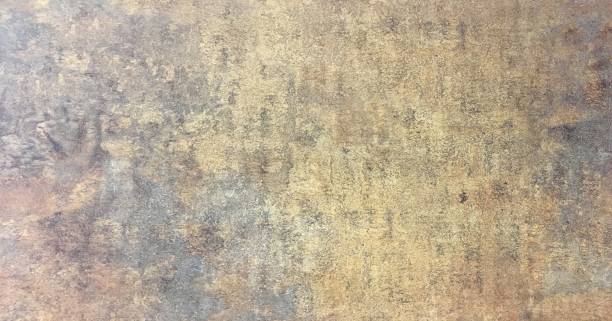 istock Dark worn rusty metal texture background. Scratched brushed metal texture background. 958407296
