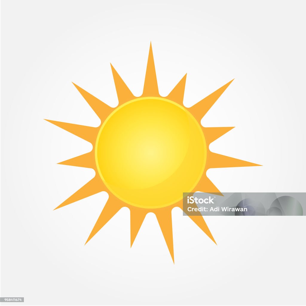 Soleil vecteur icône - clipart vectoriel de Soleil libre de droits