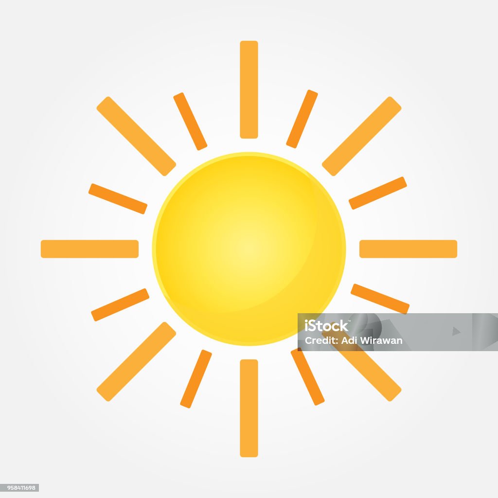 Sun vector icon Sun Vector isolated summer icon design. Vector yellow sun symbol. Vector sun sun element. Sun weather icon vector sun logo isolated sign symbol Sun stock vector