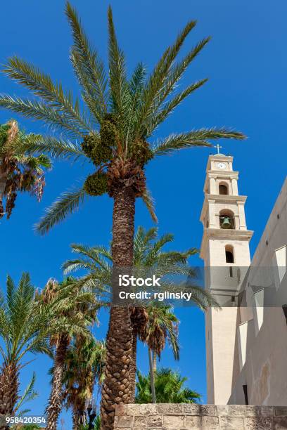St Peters Church Belfry In Jaffa Israel Stock Photo - Download Image Now - Israel, Tel Aviv, Architecture