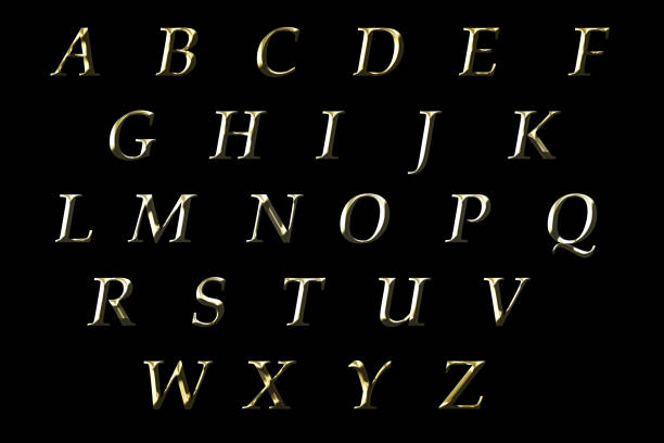 istock gold english alphabet illustration 958420386