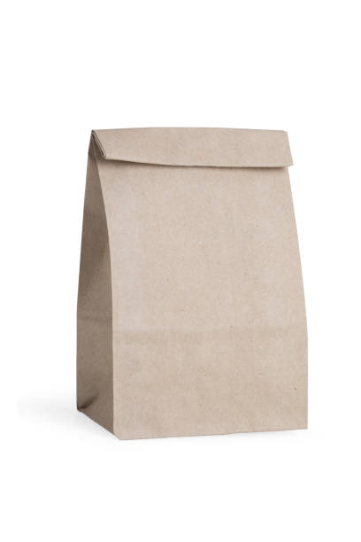 istock Brown paper bag on white background. 958424934