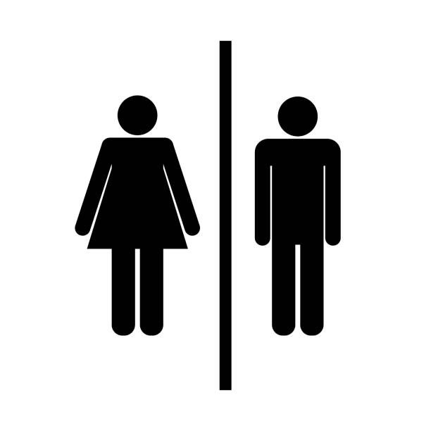 istock Man and lady toilet sign 958428124