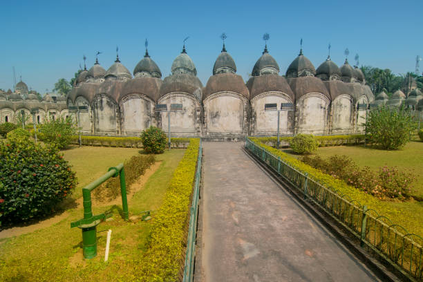 108 Shiva Temples of Kalna, Burdwan , West Bengal. A total of 108 temples of Lord Shiva (a Hindu God), are arranged in two concentric circles - an architectural wonder,