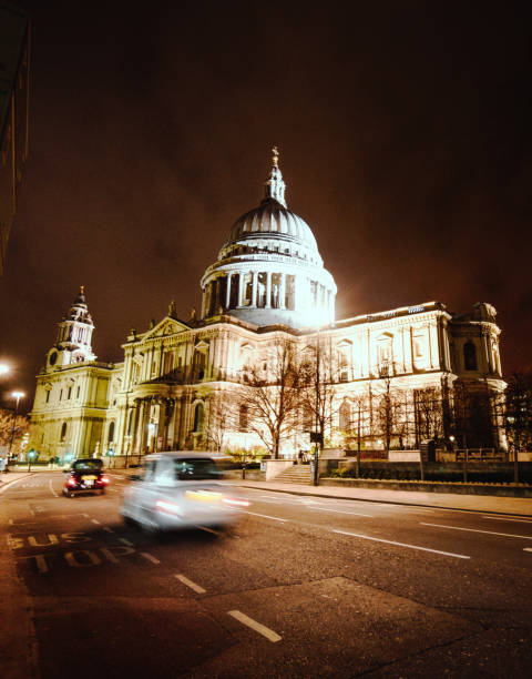 car in london running fast