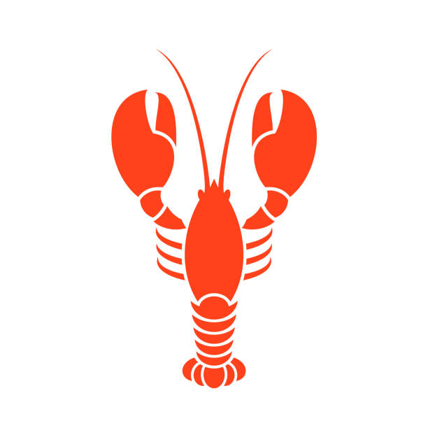 랍스터입니다. 벡터 일러스트 레이 션 - lobster seafood prepared shellfish crustacean stock illustrations