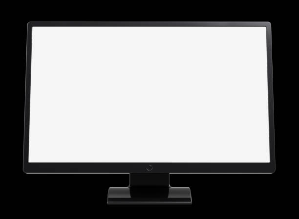 istock Computer monitor flat screen wide blank desktop LCD TV 958434348