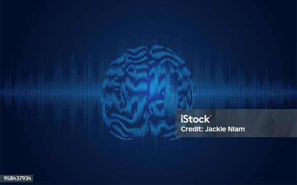 Brain Wave Stock Illustration - Download Image Now - EEG, Noise, Backgrounds