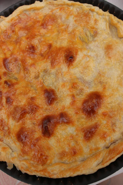 istock Salty pie filled with fried tomato pepper and fronion 958441748