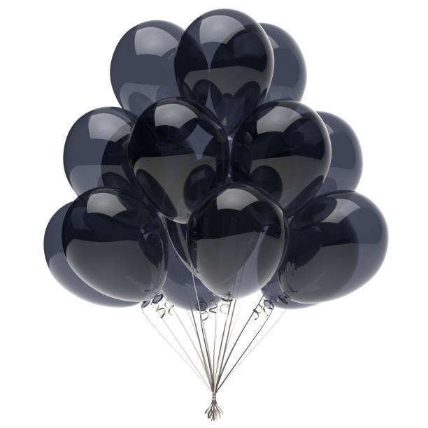 istock Helium balloons bunch glossy party decoration 958442790