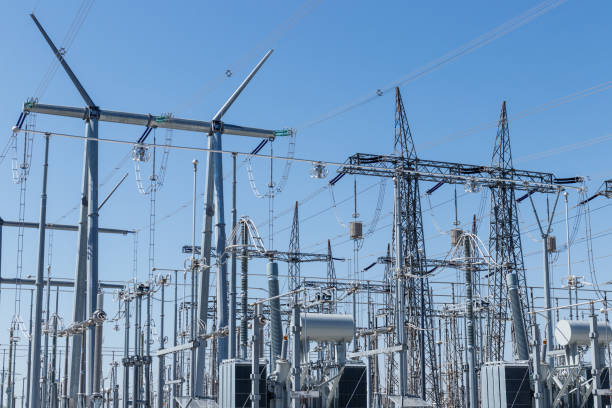 istock Dangerous High Voltage Electrical Power Substation XII 958446186