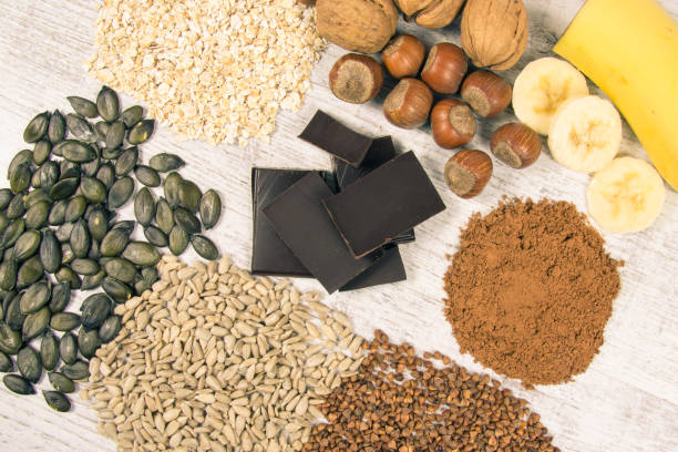 istock Products containing magnesium. Healthy food. 958446446