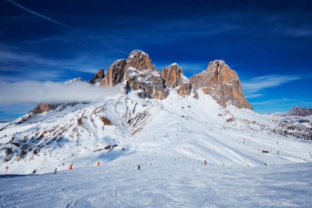 istock Ski resort in Dolomites, Italy 958450204