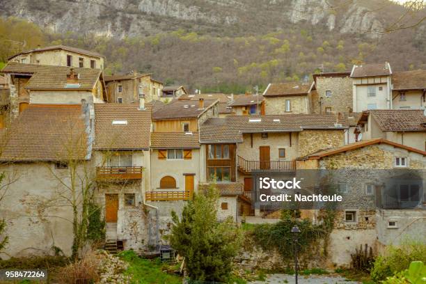 Saint Nazaire En Royans A Small French Town In The Auvergne Rhône Alpes Region Travel France Stock Photo - Download Image Now