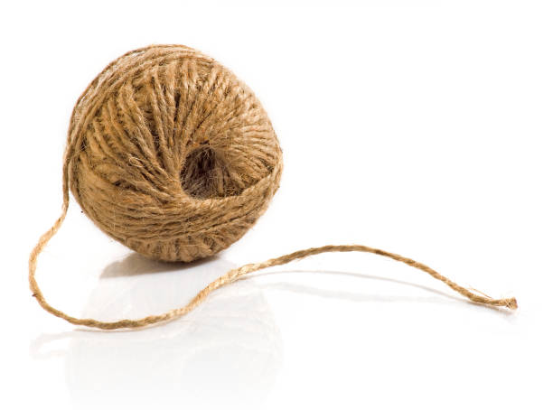 istock Image of a rope on white background closeup 958472976