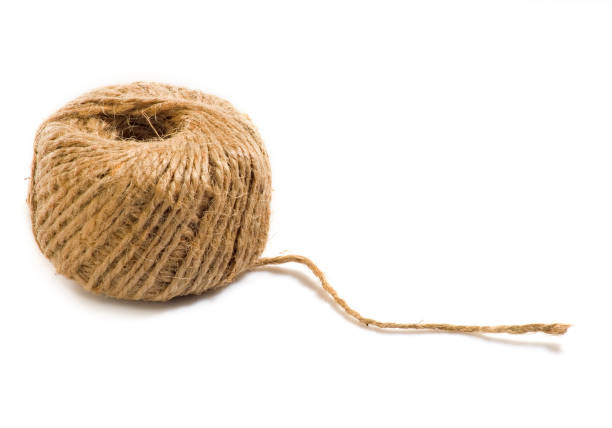 istock Image of a rope on white background closeup 958472984