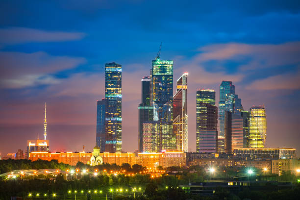 istock Moscow City at night 958479286
