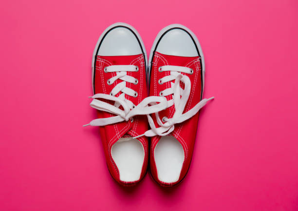 istock Red low-top gumshoes 958484616